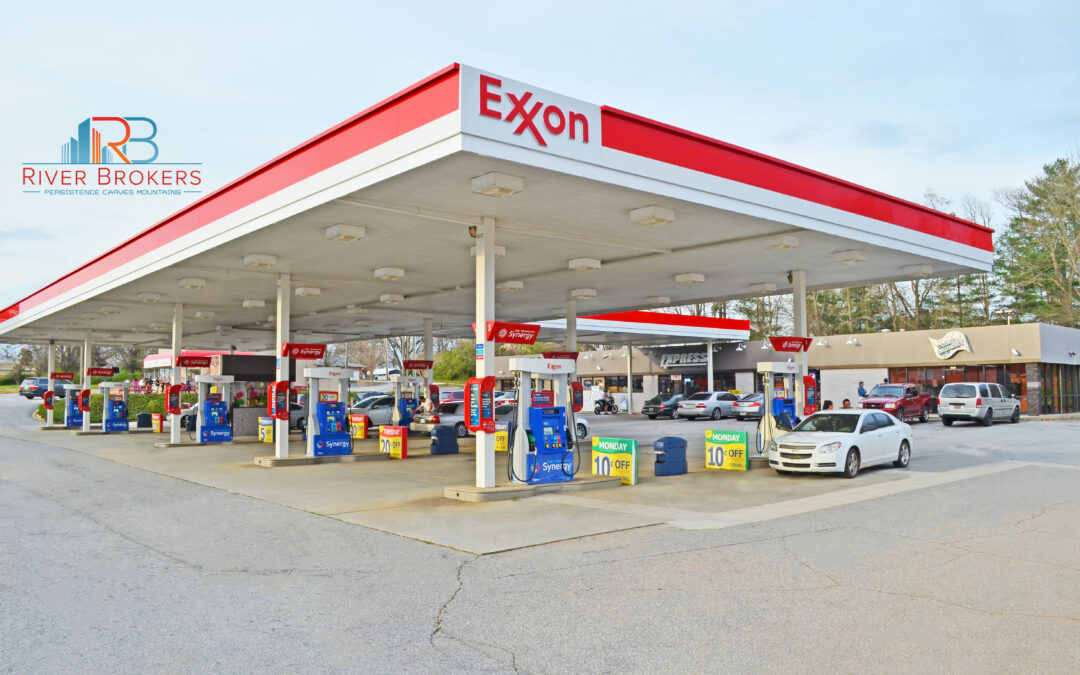 Exxon Gas Station_River Brokers with logo River Brokers